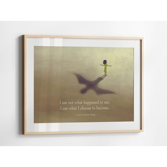 Carl Jung Choose To Become Wall Art Print, Unframed Paper Poster 8x10in