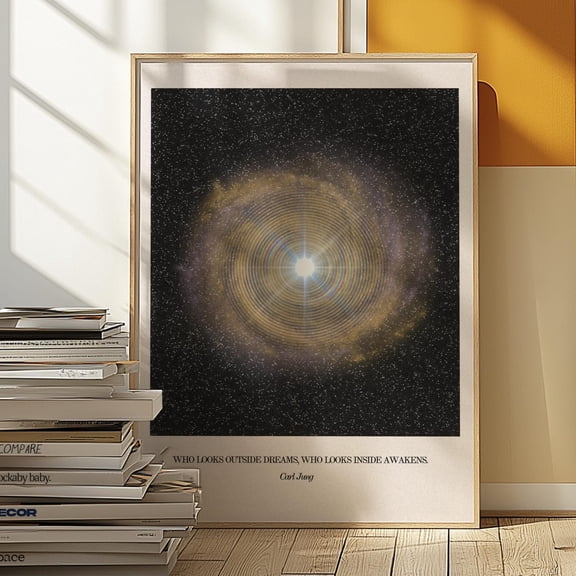 Carl Jung Shadow Work Wall Art Print, Unframed Paper Poster 8x10in