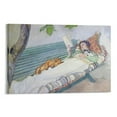 thumbnail image 1 of Carl Larsson Art Poster Lady Reclining Painting Poster Wall Art Poster Gifts Bedroom Prints Home Decor Hanging Picture Canvas Painting Posters 24x36inch(60x90cm), 1 of 6