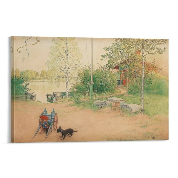 Carl Larsson Prints Wall Art Poster Art Poster Canvas Painting Decor Wall Print Photo Gifts Home Modern Decorative Posters 24x36inch(60x90cm)
