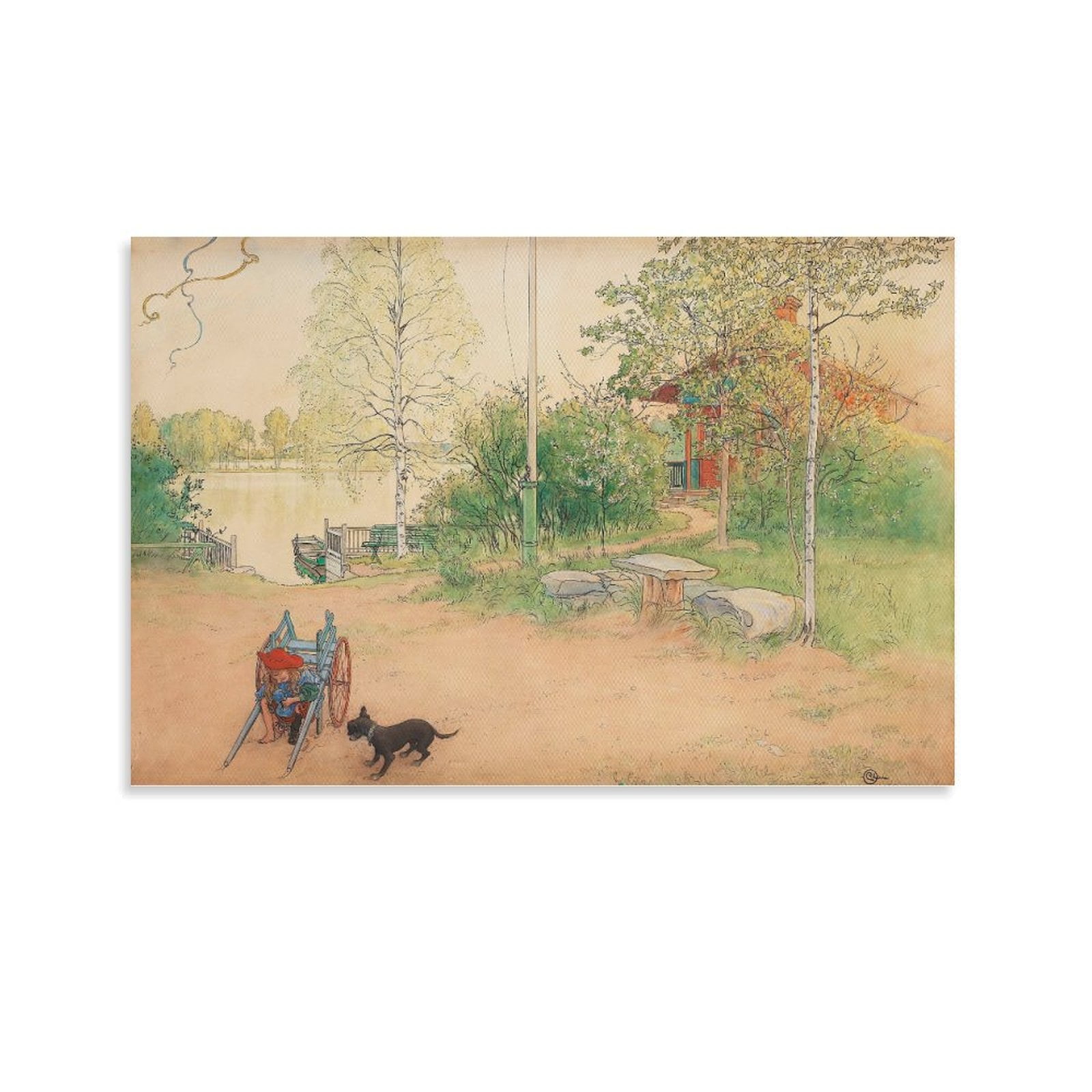 Carl Larsson Prints Wall Art Poster Print Photo Art Painting Canvas ...