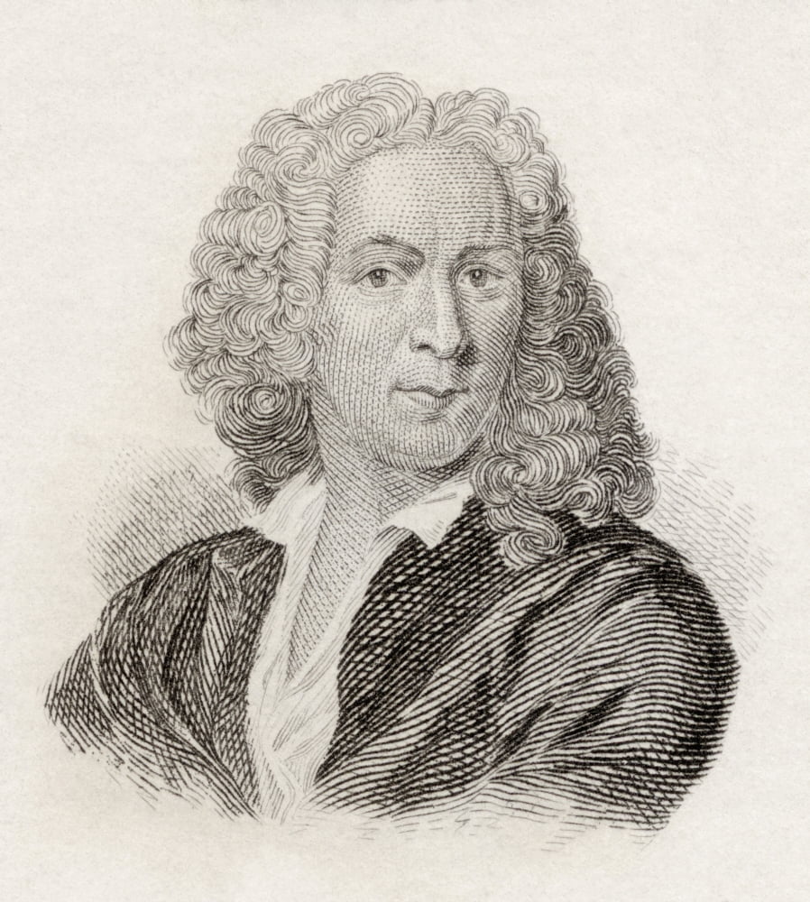 Carl Linnaeus 1707 To 1778 Swedish Botanist Physician And Zoologist From Crabbs Historical Dictionary Published 1825 Canvas Art - Ken Welsh Design Pics (14 x 15)