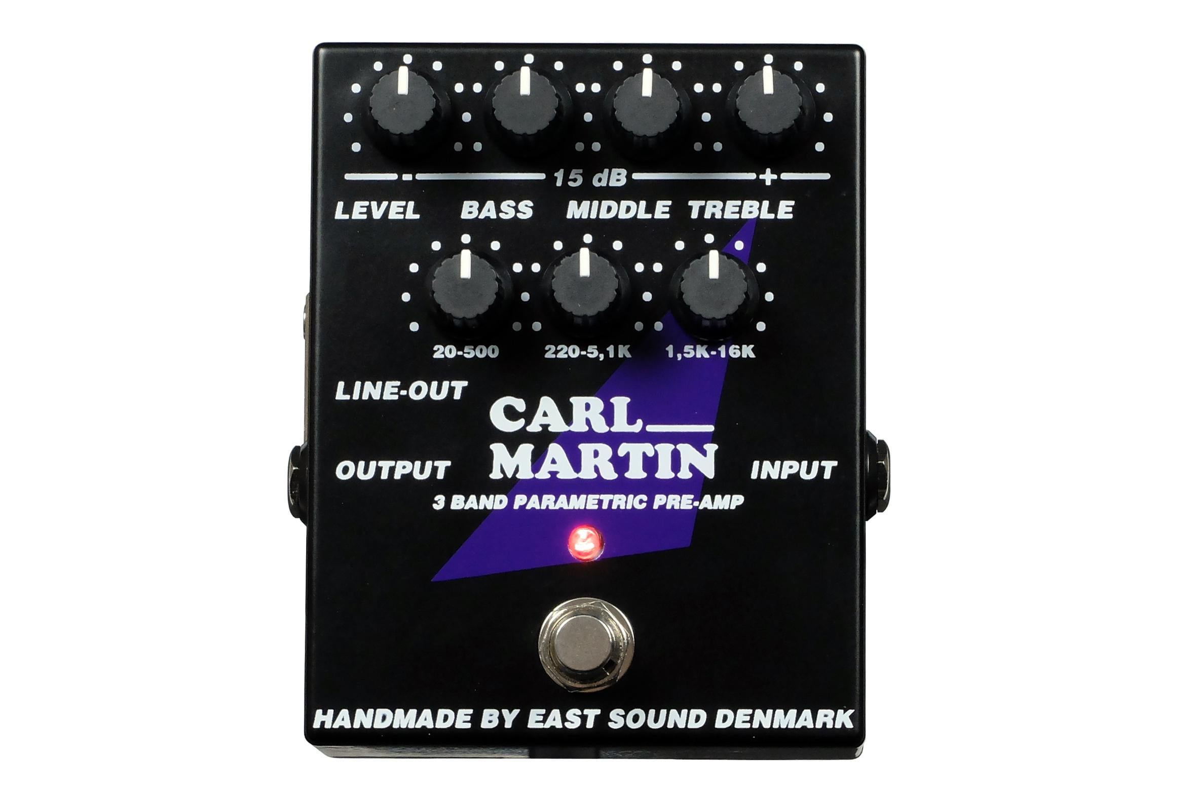 ギター CARL MARTIN 3 BAND PARAMETRIC PRE-AMP Carl Martin 3 Band Parametric Preamp - Tonebox.com