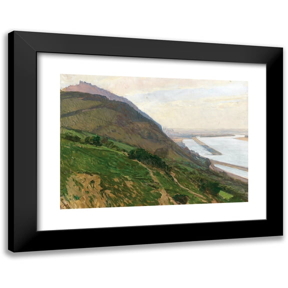 Carl Moll 14x11 Black Modern Framed Museum Art Print Titled - Danube View