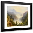 thumbnail image 1 of Carl Morgenstern 21x20 Black Modern Framed Museum Art Print Titled - Tivoli's Waterfalls (1835), 1 of 5