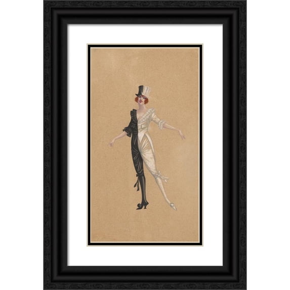 Carl Newman 12x18 Black Ornate Wood Framed Double Matted Museum Art Print Titled - Abstract II