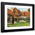 thumbnail image 1 of Carl O'Lynch of Town 22x20 Black Modern Framed Museum Art Print Titled - An Inner Courtyard in the Summer, 1 of 5