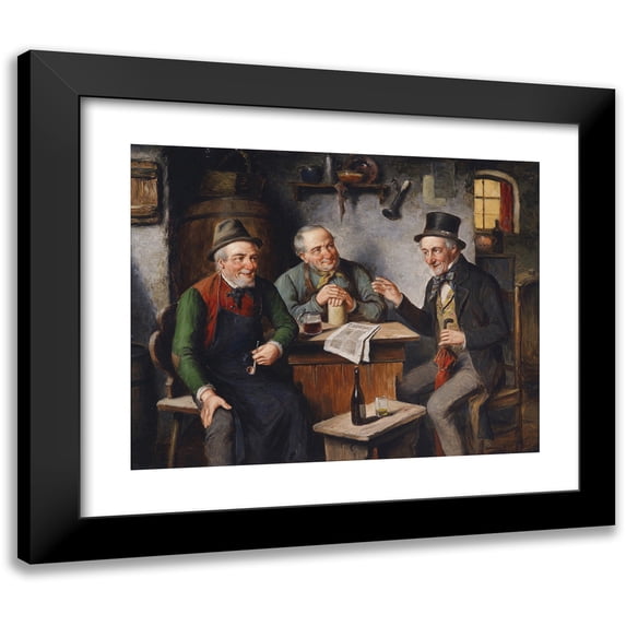Carl Ostersetzer 24x20 Black Modern Framed Museum Art Print Titled - The Fun Bird (1905)