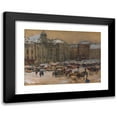 thumbnail image 1 of Carl Pippich 14x11 Black Modern Framed Museum Art Print Titled - At the Farm (Christkindlmarkt) (1901), 1 of 5