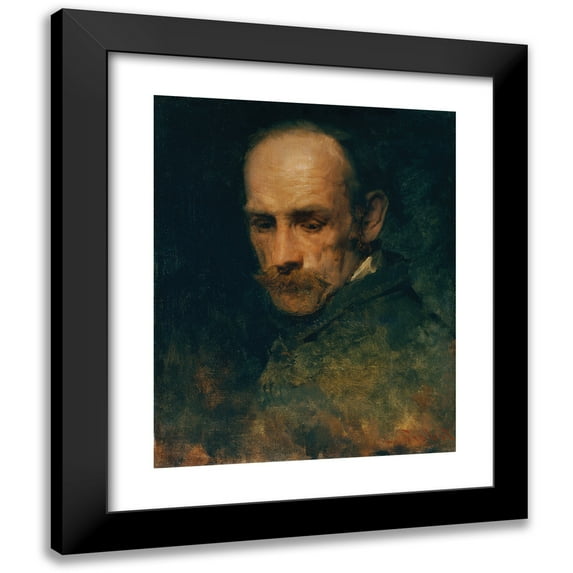 Carl Probst 12x14 Black Modern Framed Museum Art Print Titled - Head Study