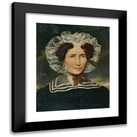 Carl Rahl 12x14 Black Modern Framed Museum Art Print Titled - Felicitas Ramelmayr (Rammelmayer)