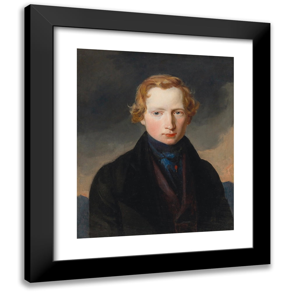 Carl Rahl 12x14 Black Modern Framed Museum Art Print Titled - Portrait ...