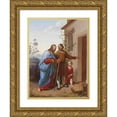 thumbnail image 1 of Carl Rahl 19x24 Gold Ornate Framed and Double Matted Museum Art Print Titled - Christ as a Guest, 1 of 4