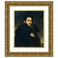 thumbnail image 1 of Carl Rahl 20x24 Gold Ornate Framed and Double Matted Museum Art Print Titled - The Sculptor Adam Ramelmayr (Rammelmayer) (1835), 1 of 4