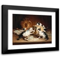 thumbnail image 1 of Carl Reichert 14x12 Black Modern Framed Museum Art Print Titled - Playful Kittens, 1 of 5