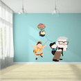 thumbnail image 1 of Carl and Russell Up Movie Cartoon Characters Decors Wall Sticker Art Design Decal for Girls Boys Kids Room Bedroom Nursery Kindergarten House Home Decor Stickers Wall Art Vinyl Decoration (30x30 inch), 1 of 3