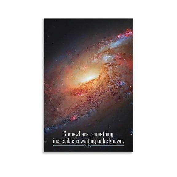 Carl Sagan Famous Motivational Quote Solar System Outer Space Poster Poster Art Poster Poster Decorative Painting Canvas Wall Art Living Room Posters Bedroom Painting