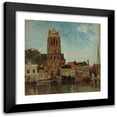 thumbnail image 1 of Carl Skånberg 20x20 Black Modern Framed Museum Art Print Titled - The Church Tower, Dordrecht (1875), 1 of 5