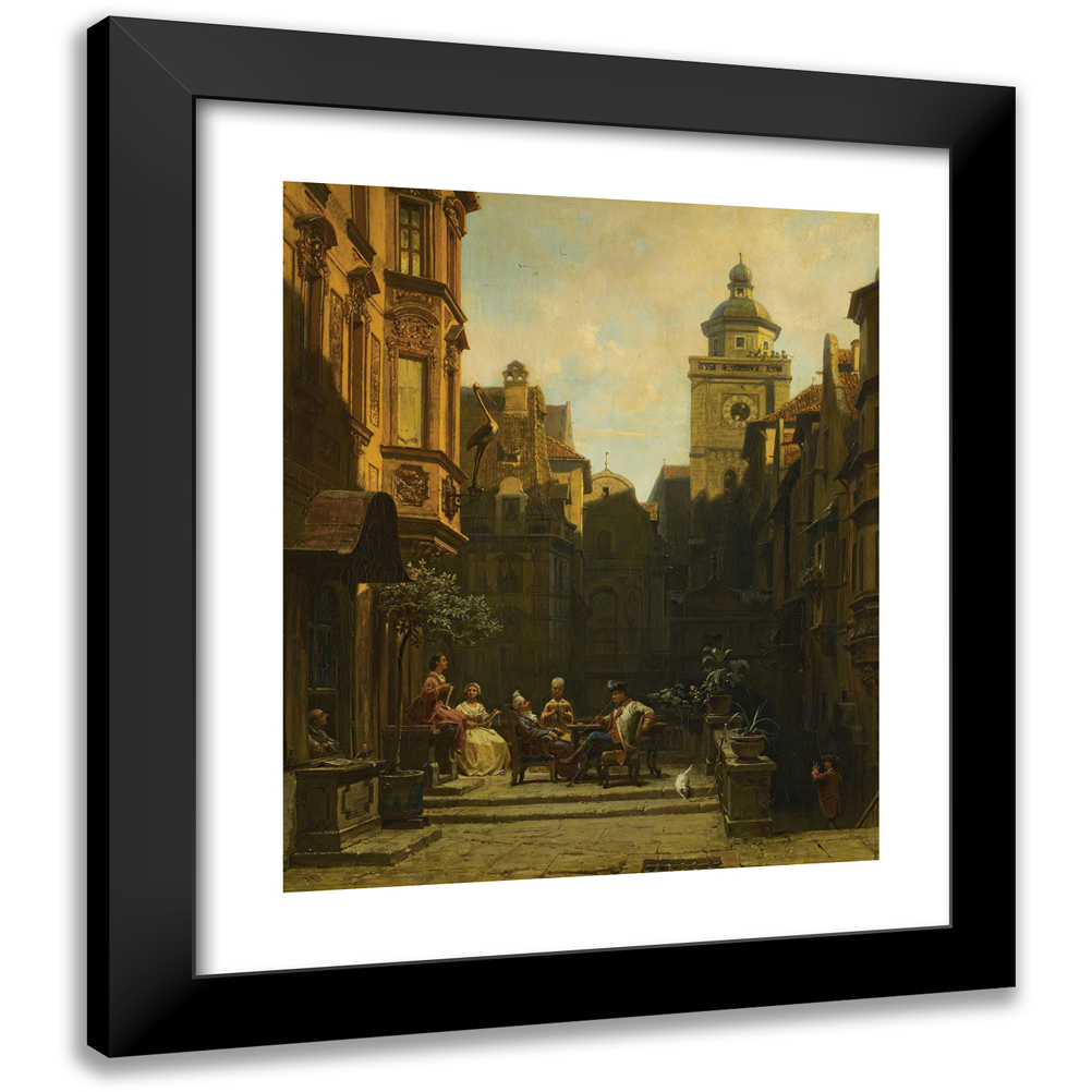 Carl Spitzweg 20x23 Black Modern Framed Museum Art Print Titled - The ...