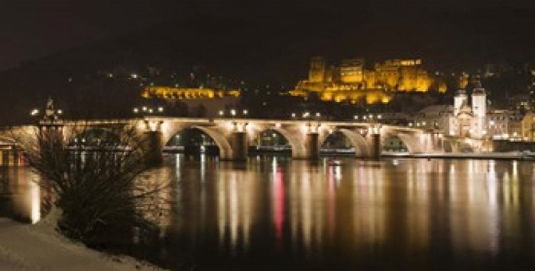 Carl Theodor Bridge Heidelberg Baden-Wurttemberg Germany Canvas Art - Panoramic Images (24 x 12)