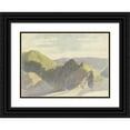 thumbnail image 1 of Carl Theodor Reiffenstein 24x18 Black Ornate Framed Double Matted Museum Art Print Titled: The Ahr Valley Near Altenahr, September 1, 1858, 1 of 5