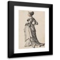 thumbnail image 1 of Carl Von Aegeri 11x14 Black Modern Framed Museum Art Print Titled - Standing Lady in Profile (1530), 1 of 5