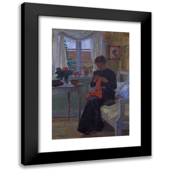 Carl Wilhelmson 13x18 Black Modern Framed Museum Art Print Titled - Interior Bohuslan (1901)