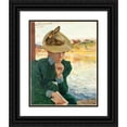 thumbnail image 1 of Carl Wilhelmson 20x24 Black Ornate Framed Double Matted Museum Art Print Titled: Scene from the Swedish West Coast (1898), 1 of 5