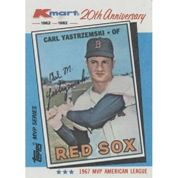 Carl Yastrzemski 1982 Topps Kmart Baseball Card #11 (1967)