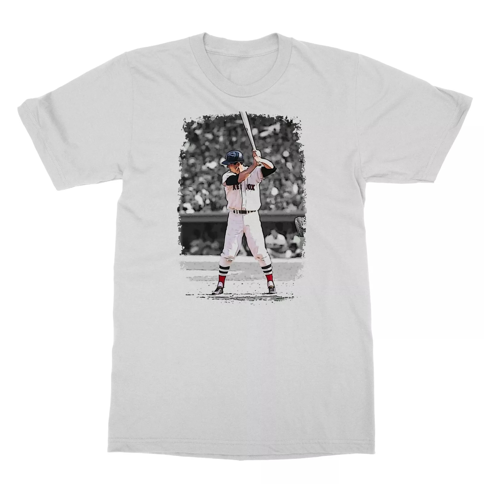 Carl Yastrzemski At Bat Legend Boston Baseball Fan Men's TShirt