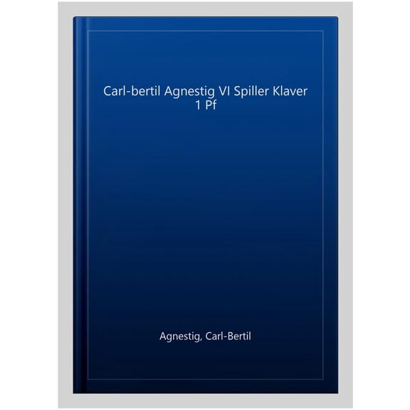 Carl-bertil Agnestig VI Spiller Klaver 1 Pf