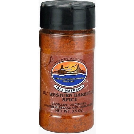Carl's Gourmet All Natural Old Western Barbecue Spice and Meat Rubs 3.5 oz