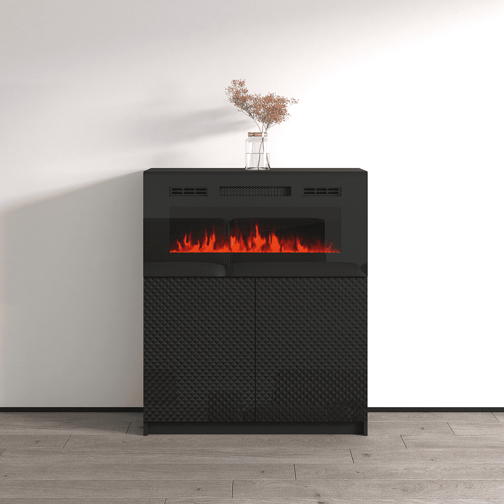 Carla 01 BLEF Electric Fireplace Sideboard