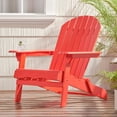 thumbnail image 1 of Carla Acacia Wood Outdoor Adirondack Chair, Red, 1 of 9