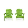 thumbnail image 1 of Carla Acacia Wood Outdoor Folding Adirondack Chair, Set of 2, Light Green, 1 of 9