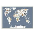 thumbnail image 1 of Stupell Industries Adorable Animal World Map Kid's Lion Tiger Bear, 10 x 15, Designed by Carla Daly, 1 of 5