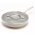 thumbnail image 1 of Open Box Carla Hall Sweet Heritage 10" Nonstick Fry Pan w/ Glass Lid Model K90758, 1 of 3