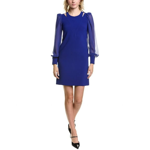 Carla Ruiz womens  Mini Dress, 6, Blue