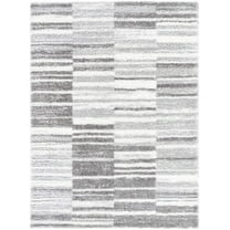 Carlen Contemporary Area Rug - Gray, Ivory, Light Gray - 18" x 18" Sample