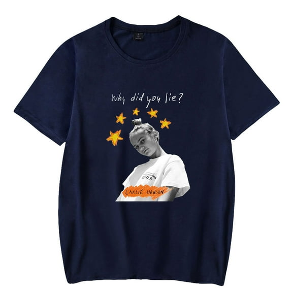 Carlie hanson Casual Short Sleeve T-shirts Men Women Singer Clothes Unisex Printing Stylish O-neck