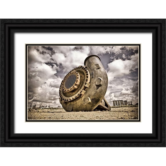 Carlier, Dick 14x11 Black Ornate Wood Framed with Double Matting Museum Art Print Titled - Rusty Desert