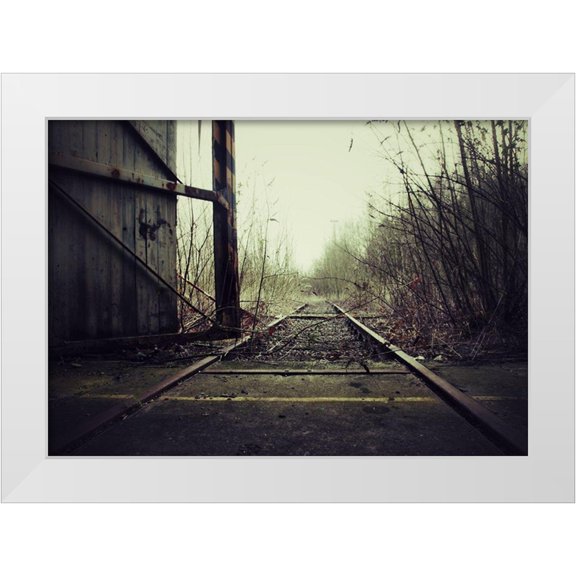 Carlier, Dick 14x11 White Modern Wood Framed Museum Art Print Titled - TRAINRAIL