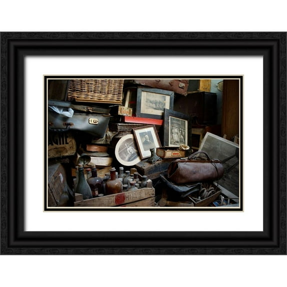 Carlier, Dick 18x13 Black Ornate Wood Framed with Double Matting Museum Art Print Titled - Memories