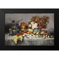 thumbnail image 1 of Carlier, Modeste 24x17 Black Modern Framed Museum Art Print Titled - A Bountiful Table, 1 of 4