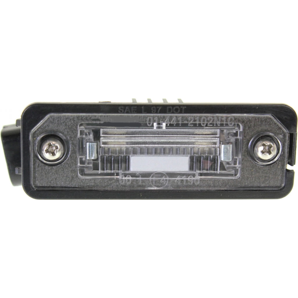 Carlights360: For 2007 2008 2009 2010 2011 Volkswagen Eos License Plate Light Driver OR Passenger Side | Single Piece | w/Bulbs Tail Light - Replacement for VW2870107