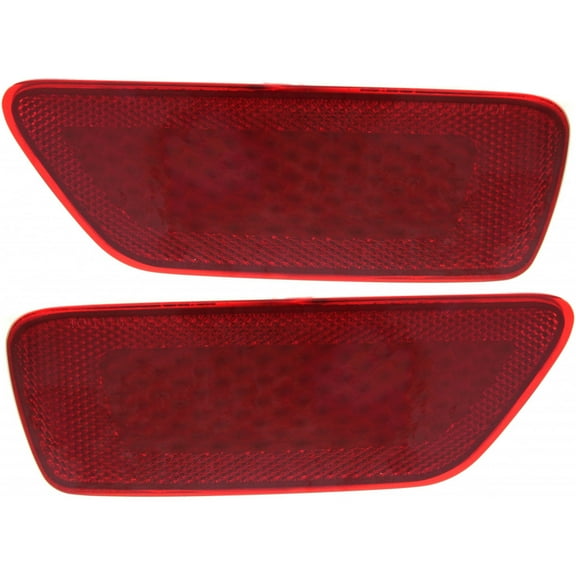 Carlights360: For Jeep Grand Cherokee 11-21/Compass 11-17/Dodge Journey 11-20 Rear Reflector Assembly Unit Pair Driver and Passenger Side w/FASDA Model DOT Certified For CH1184100, CH1185100