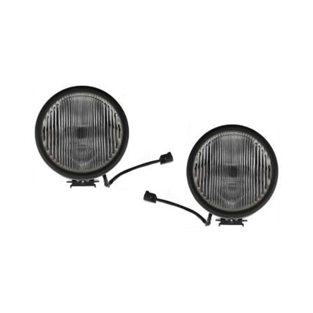 Carlights360 For Jeep Liberty 2005 2006 Fog Light Assembly Driver And Passenger Side | Pair | Renegade Model | With Bulbs | Replacement For CH2592141 | 55077267AA