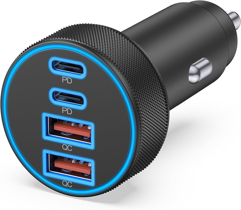 cigarette lighter phone charger for iphone 32W (Apple MFi Certified) LISEN 2 NeweggBusiness - LISEN 54W USB