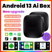 Carlikeit Android 13 Ai Box Wired to Wireless Carplay Android Auto Adapter WiFi For Youtube Nexflit Cars Smart Ai Box Bulit in Play Store