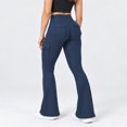 thumbnail image 1 of Carlikeit Women's Flare Leggings High Waisted Yoga Workout Pants with Cargo Pockets No Front Seam High Stretch Quick Dry Bootcut Leggings, 1 of 7